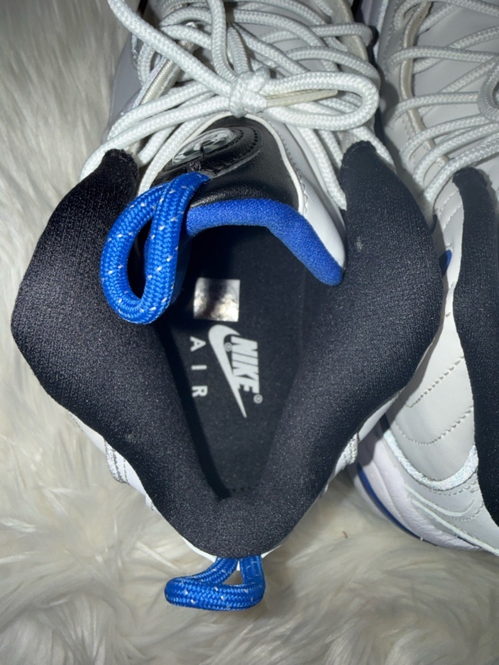 NWOT Nike Air Penny II White/Black/Blue - Picture 9 of 11